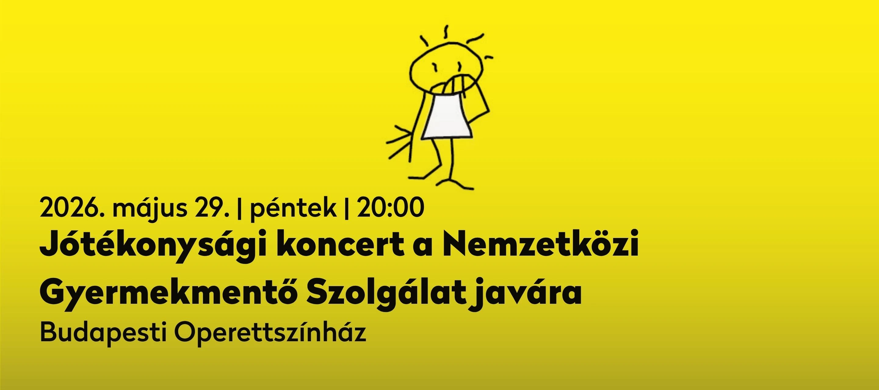 Jótékonysági koncert a Nemzetközi Gyermekmentő Szolgálat javára